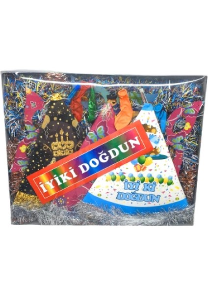 Şeffaf Küçük Parti Seti Takım Süs (5324)