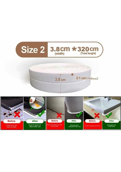 Su Sızdırmaz Bant Beyaz 3.8cmx3.2mt (5324)