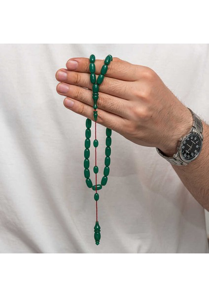 Sıkma Kehribar Tesbih