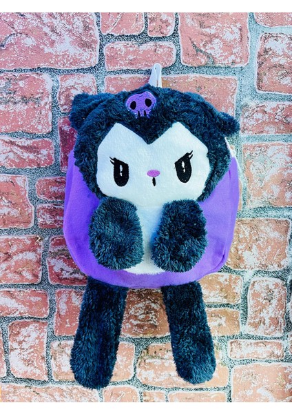 Peluş Çocuk Sırt Çantası - Labubu Hello Kitty Kuromi Stitch Mickey Mouse Bugs Bunny Çanta