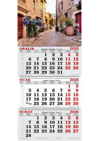 2026 Yılı Gemici Takvimi- Antibes Şehri