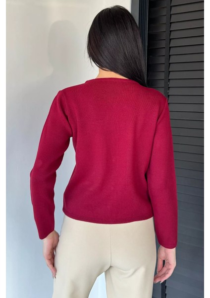 Kadın Düğme Detaylı Triko Ceket P-00018995 fırsatları