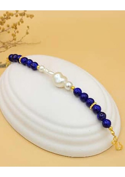 Azure Pearl El Yapımı Bileklik