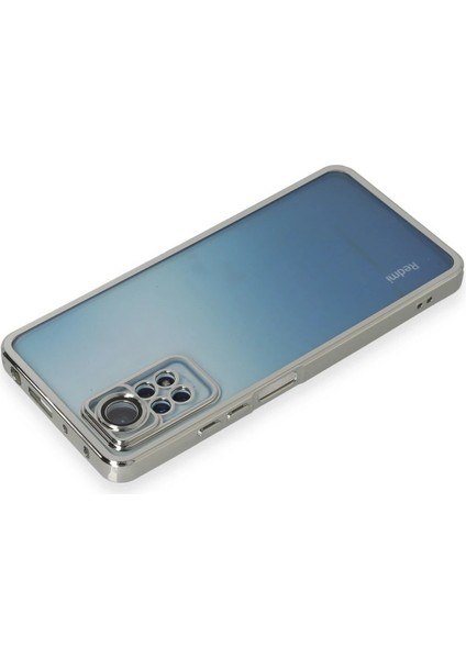 Nrzsnt Newface Xiaomi Redmi Note 11 Pro Kılıf Razer Lensli Silikon - Gümüş modelleri