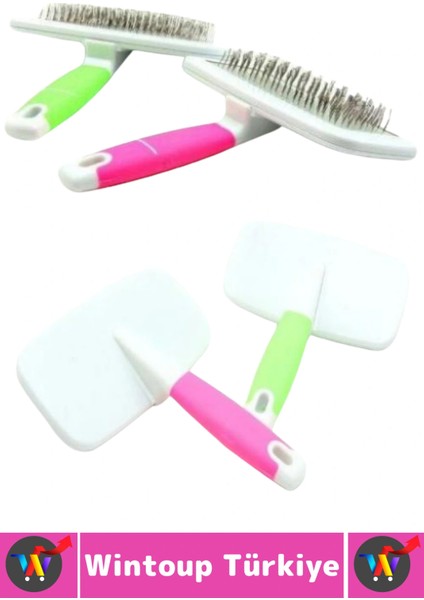 Evcil Hayvan Hijyenik Tüy Toplama Bakım Temizlik Küçük Irk Köpek Kedi Ince Telli Tarama Fırçası modelleri