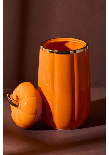 Balkabak Xl Kapaklı Porselen Kavanoz 28X13.7 cm fiyatları