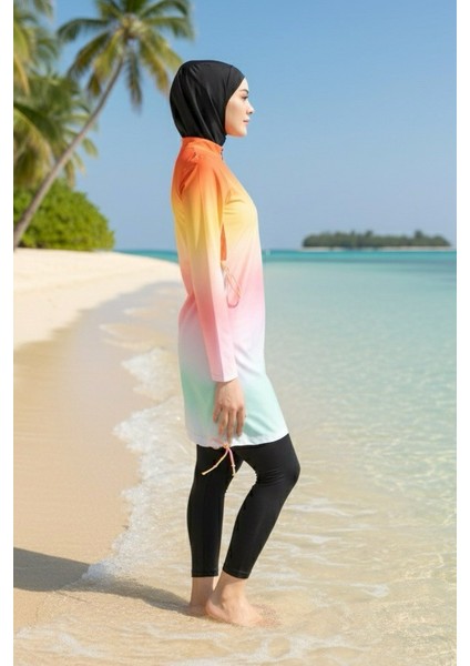 Kız Garson Boy Tam Kapalı Tesettür Mayo G2501 fiyatları