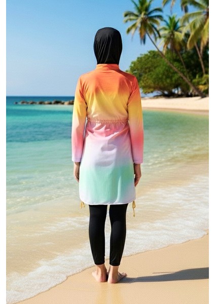 Kız Garson Boy Tam Kapalı Tesettür Mayo G2501 modelleri