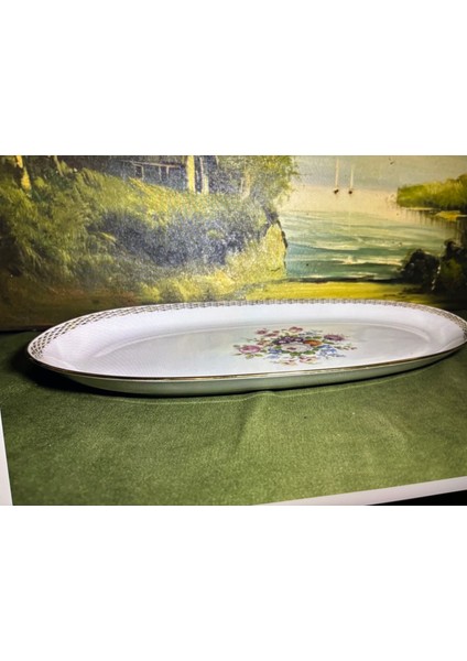 Fransız Porselen Sunumluk 37 cm 23 cm Ölçülerinde fiyatları