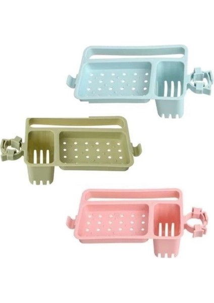 Musluğa Takılan Sünger Havlu Askılı Sabun Hazneli Mutfak Banyo Lavabo Düzenleyici Organizer fiyatları