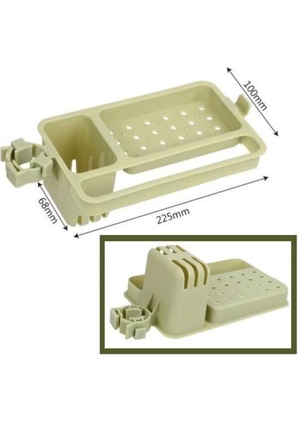 Musluğa Takılan Sünger Havlu Askılı Sabun Hazneli Mutfak Banyo Lavabo Düzenleyici Organizer fırsatları