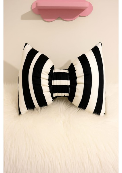 Decoratif Fiyonk Puf Yastık 50X40 cm Kırlent Kılıfı