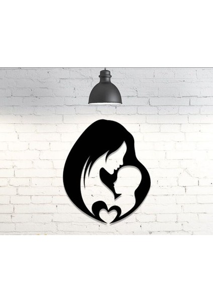 Anne Bebek Yenidoğan Hediyelik Şık Ahşap Mdf Tablolar 35X40