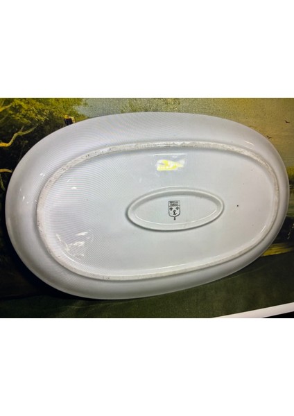 Fransız Porselen Sunumluk 37 cm 23 cm Ölçülerinde indirimleri