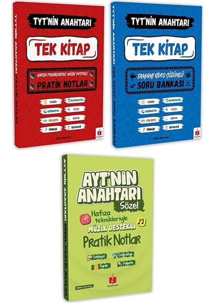 Tyt’nin Anahtarı – Hızlı Tyt & Ayt Sözel (3 Süper Kitap Seti) fiyatları