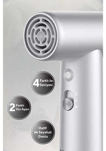 Mini Saç Kurutma Makinesi Gri Hhd-08 fiyatları