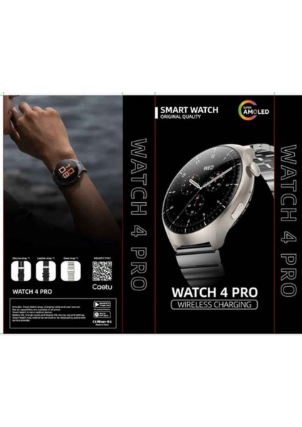 Watch 4 Pro Akıllı Saat (Ios & Android Uyumlu) + 3 Kordon + Magsafe Cüzdan Hediyeli fırsatları