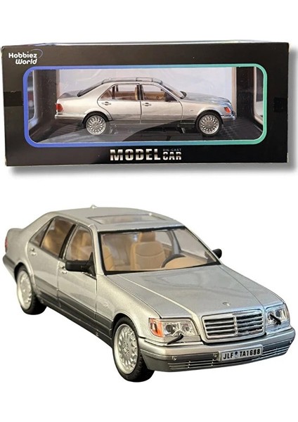 Mercedes-Benz S-Class W140 Premium Die-Cast Model Araba – Yarış Koleksiyonu, Açılır Kapı & Kaput