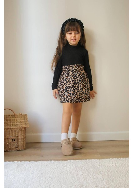 Leoparlı Etekli Takım