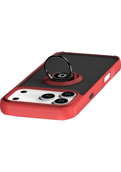 Rdbydn Newface Apple Iphone 17 Pro Max Montreal Yüzüklü Silikon Kapak - Kırmızı fırsatları