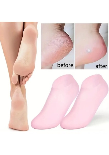 Topuk Çatlağı Giderici Onarıcı Ayak Bakım Çorabı Kuruluk ve Sertlik Önleyici Krem Çorabı