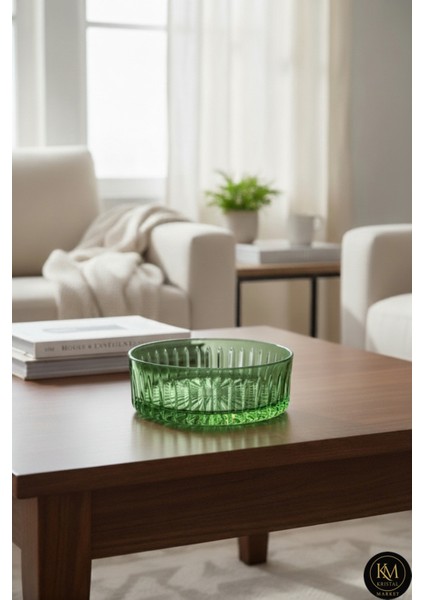 Kristal Kesme Dekor Sofra Kasesi Meyvelik 25CM