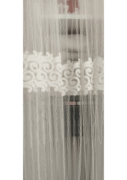 Tül Perde Desenli, Çizgili, Şık Perde255 x 255 cm - 1/2,5 Pile modelleri