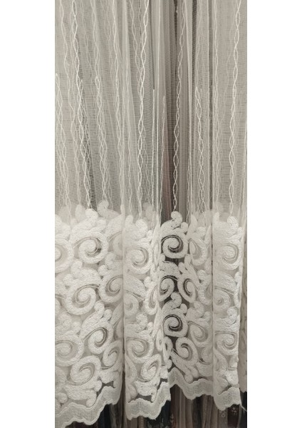 Tül Perde Desenli, Çizgili, Şık Perde255 x 255 cm - 1/2,5 Pile indirimleri