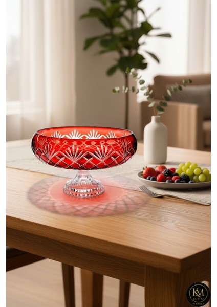 Kristal Dekor Flower Sofra Sunum Kasesi