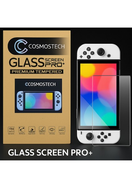 N. Switch OLED Uyumlu Şeffaf Hd Kırılmaz Cam Ekran Koruyucu – 7'' Temperli Cam indirimleri