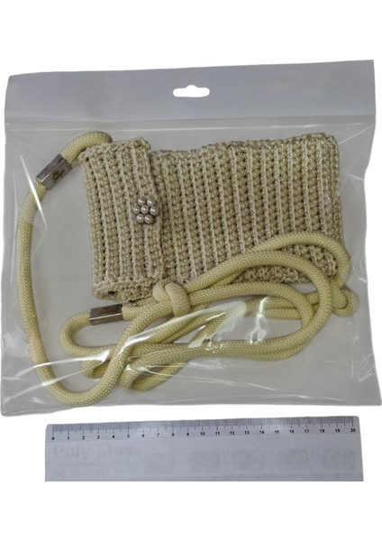 Telefon Çantası Ekru El Yapımı Günlük Kullanım Için indirimleri