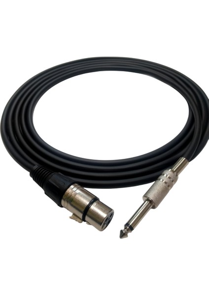 R-Sjxlrd6 6,3 mm Mono/xlr Dişi 6 Metre Enstrüman Kablosu
