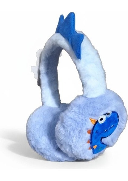 Çocuk Peluş Dinozor Figürlü Kışlık Kulaklık