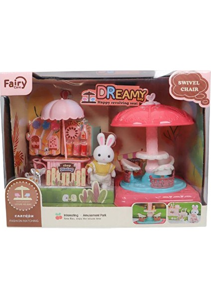 2 Adet Bay Dreamy Mini Tavşan Eğlence Parkı