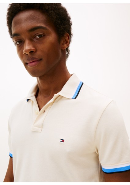 Sarı Erkek Polo T-Shirt MW0MW40308Z00_CUFF Interest Slım Fı modelleri