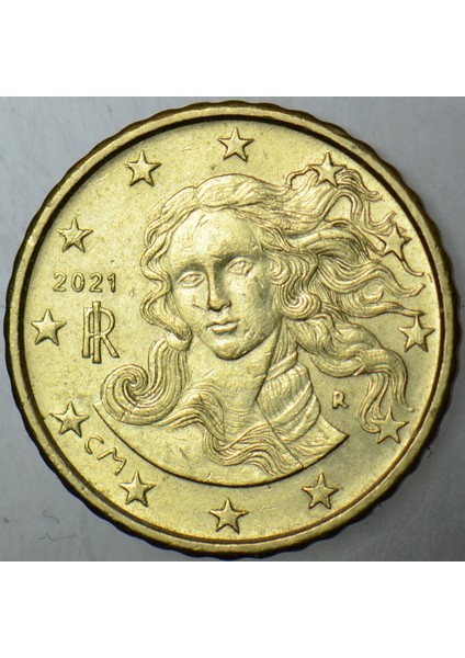Italya 10 Euro Cent 2021 Boticelli-Venüs Temalı. fiyatları