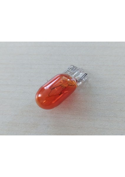 T10 Dipsiz Ampul (Yerli) Turuncu 12V (2ADET Fiyatı) T10 Park, Sinyal, Plaka, Geri Vites Ampulu