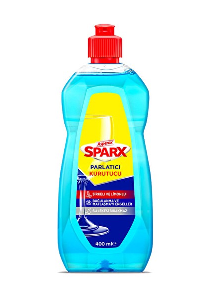 2 Adet Asperox Sparx Bulaşık Makinesi Parlatıcı 400 ml