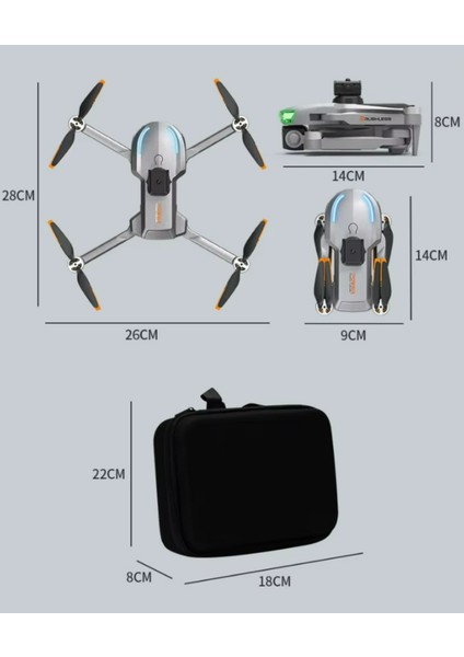 A17 Kolay Kullanımlı Eğitim Drone Hd Kamera, 360° Engel Algılama,taşıma Çantalı