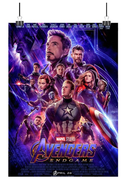 Avengers Endgame Poster6 - Retro Duvar Dekoru