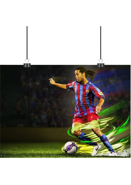 Ronaldinho Poster4 - Retro Duvar Dekoru