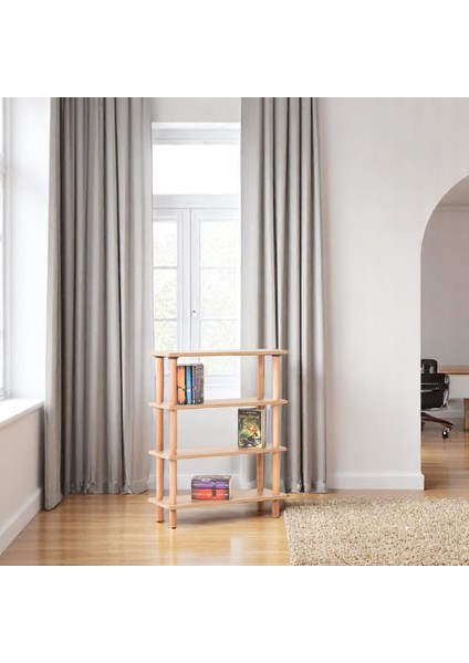 Pia 4 Raflı Kitaplık Çok Amaçlı Dolap modelleri