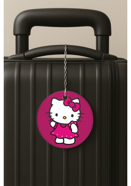 Kittygoo Desenli Uv Baskılı Pleksi Bavul Etiketi Seyahat Tatil Valiz Etiketi