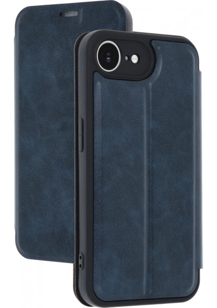 iPhone 16E Kılıf Flip Cover - Lacivert modelleri