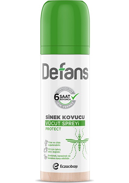 3 Adet Detan Defans Protect Sinek Kovucu Vücut Spreyi 100 ml
