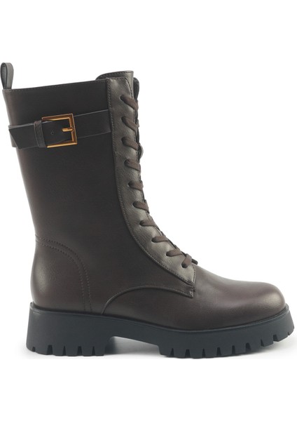 Greg 5pr Kahverengi Kadın Düz Bot