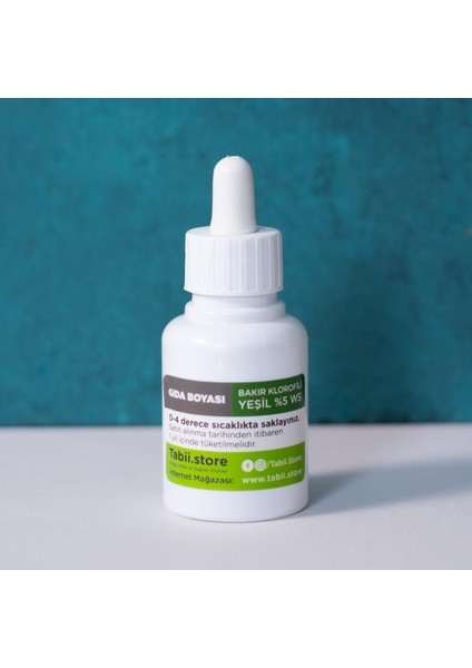 Tabii’m Yenilebilir Sıvı Gıda Boyası Bitki Yeşili 20 gr