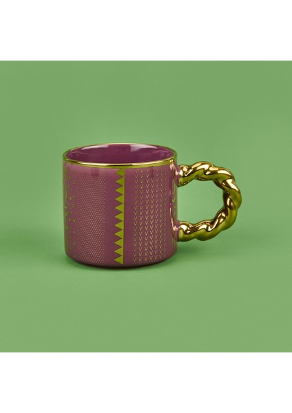 Gold Kulplu Porselen Kupa - Asorti - 420 ml fiyatları