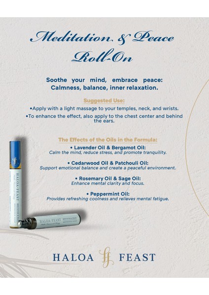 Meditasyon & Huzur Roll -On 10 ml – Meditation & Peace Roll-On 0,3 Fl.oz modelleri