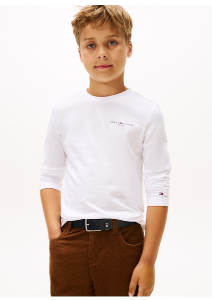 Nakışlı Beyaz Erkek Çocuk T-Shirt KS0KS00655YBR fiyatları